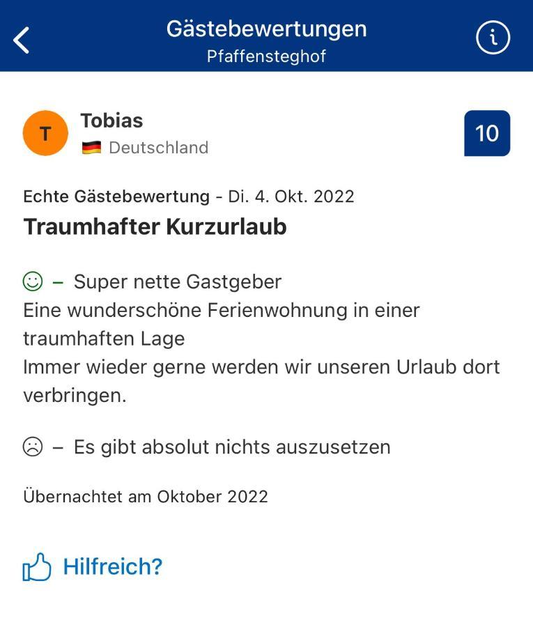 Pfaffensteghof Apartment Rickenbach  Luaran gambar